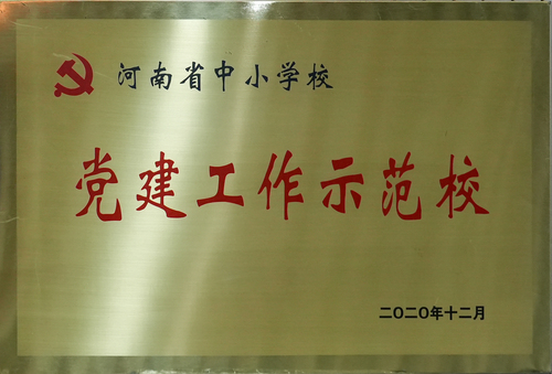 2020年河南省中小学校党建工作示范校